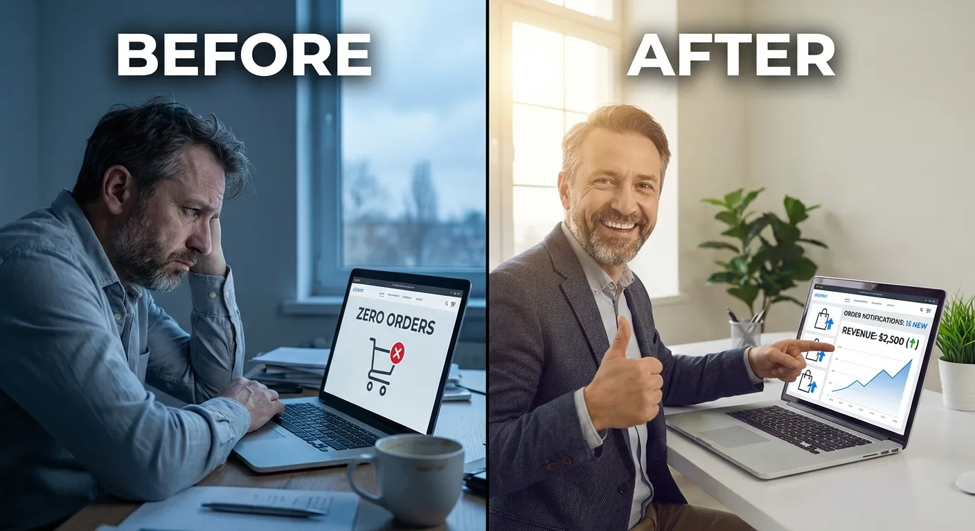 E-commerce Singapore — before and after online store transformation