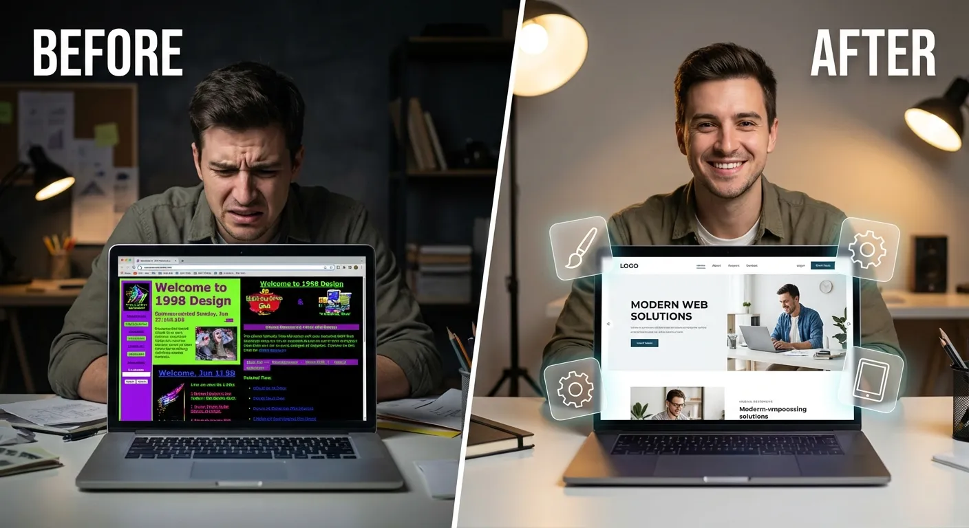 Web design Singapore — before and after website transformation