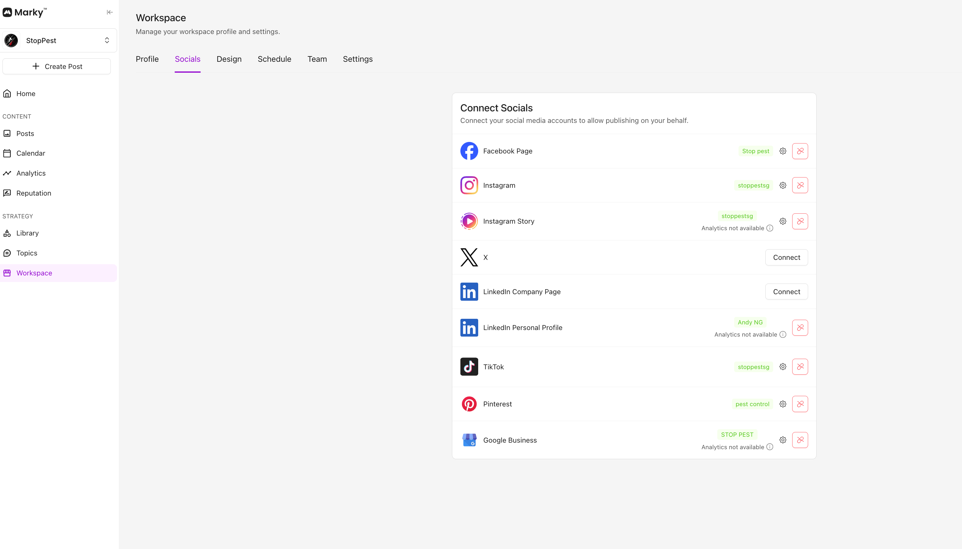 mymarky.ai social scheduling