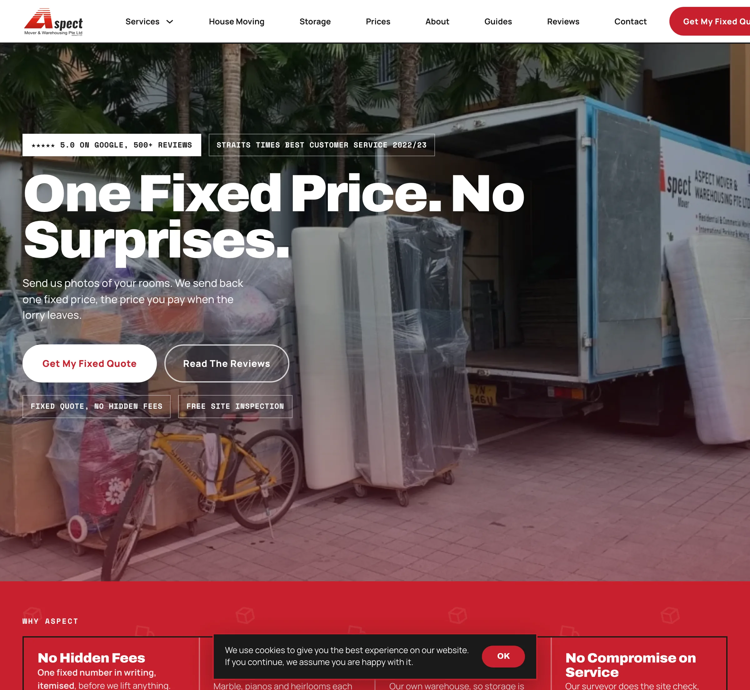 Aspect Mover — Moving & Warehousing project by Rezult Singapore