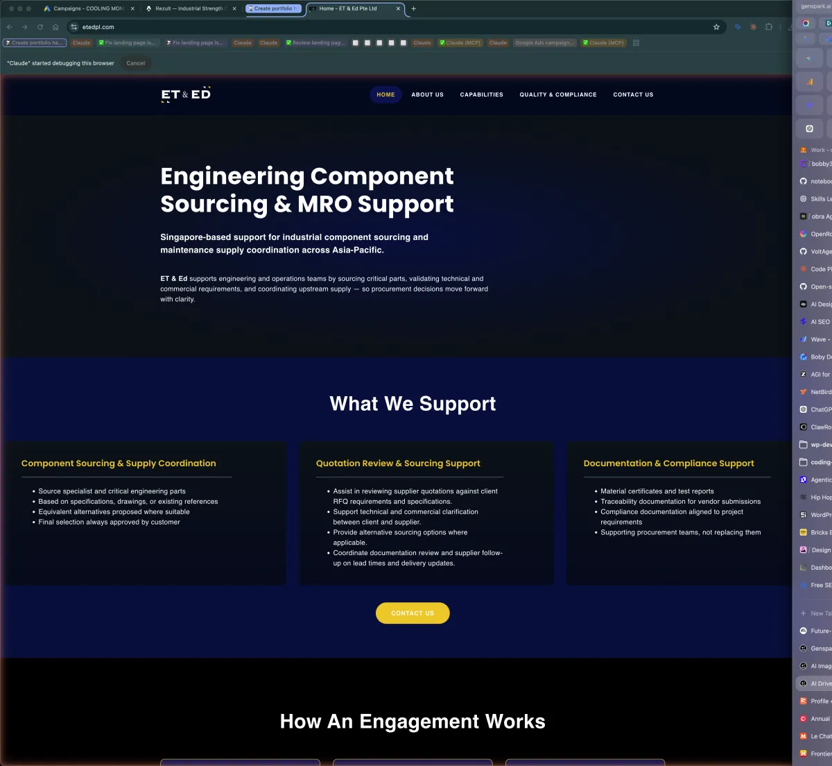 ET&ED — Industrial website by Rezult