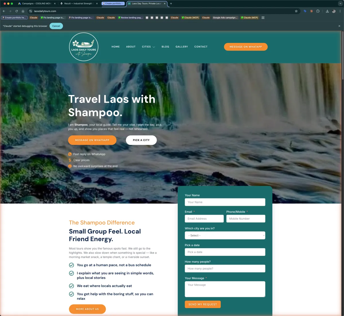 Laos Daily Tours — Travel & Tours project by Rezult Singapore