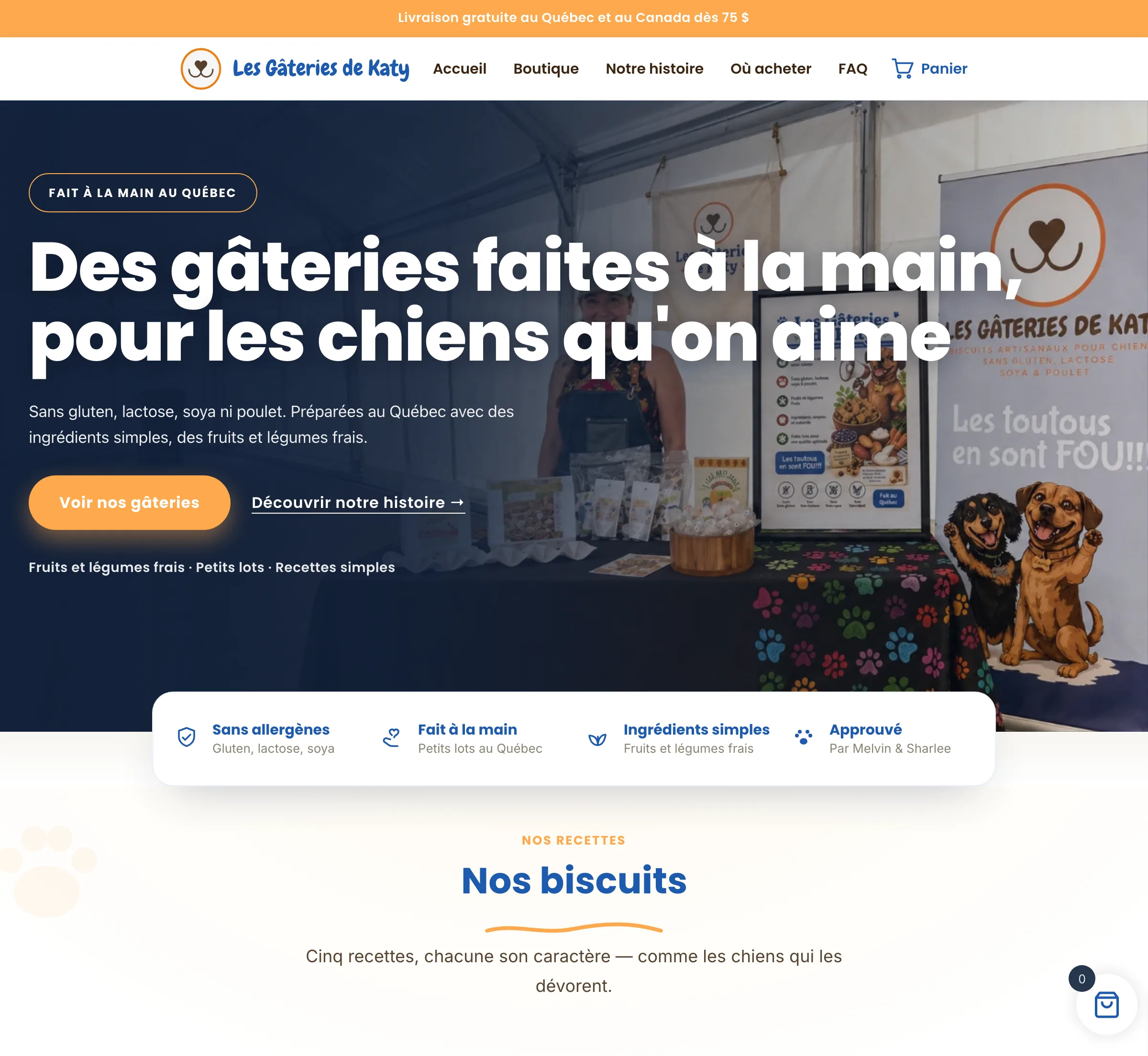 Les Gâteries de Katy — Pet / Dog Treats case study by Rezult