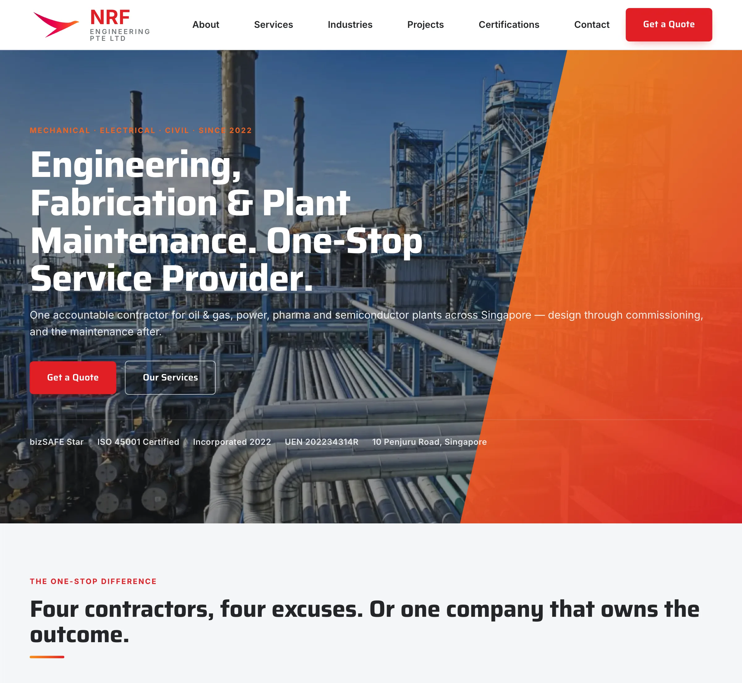 NRF Engineering — Engineering / M&E Contractor case study by Rezult