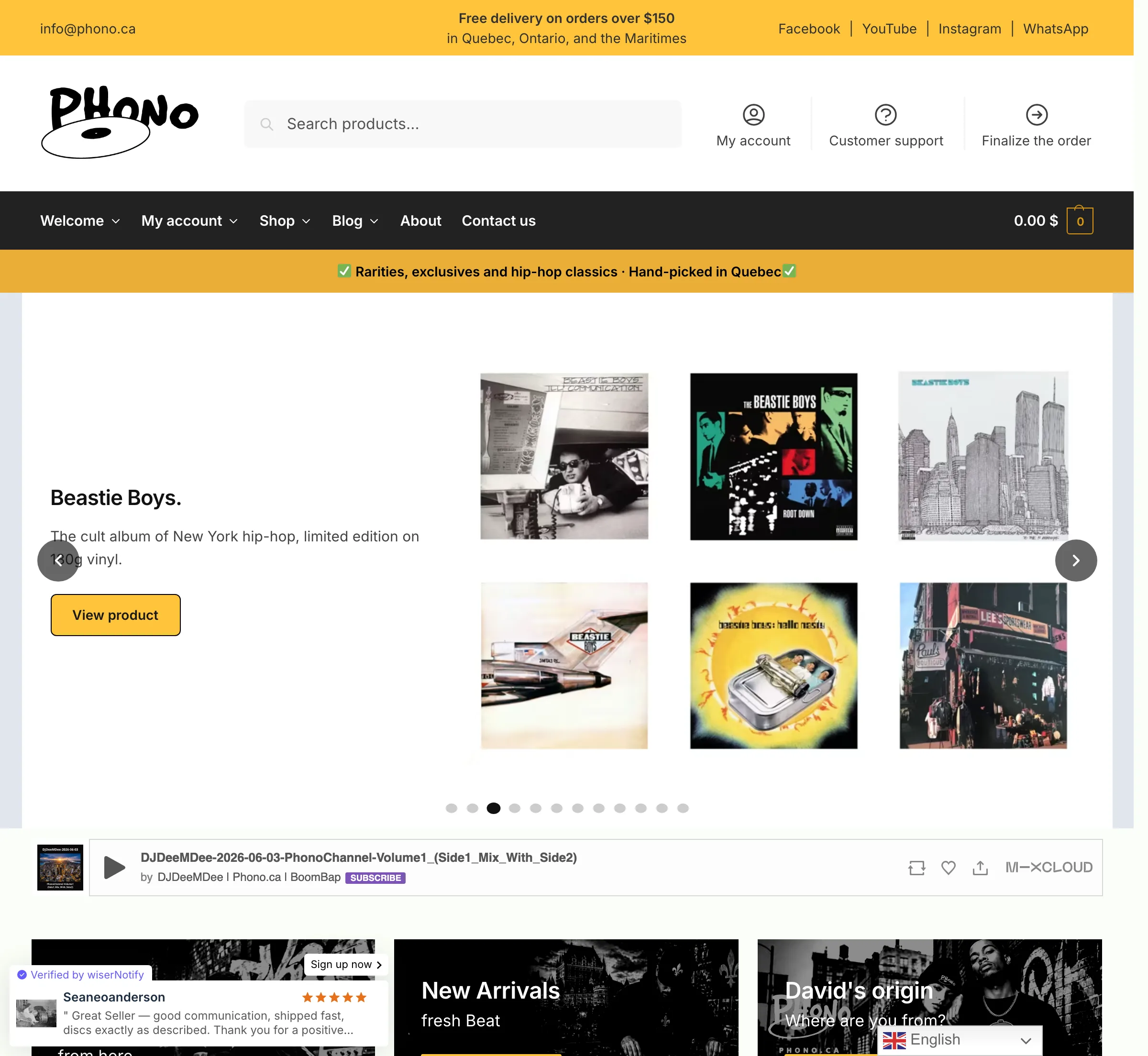Phono — Vinyl / Audio E-Commerce case study by Rezult