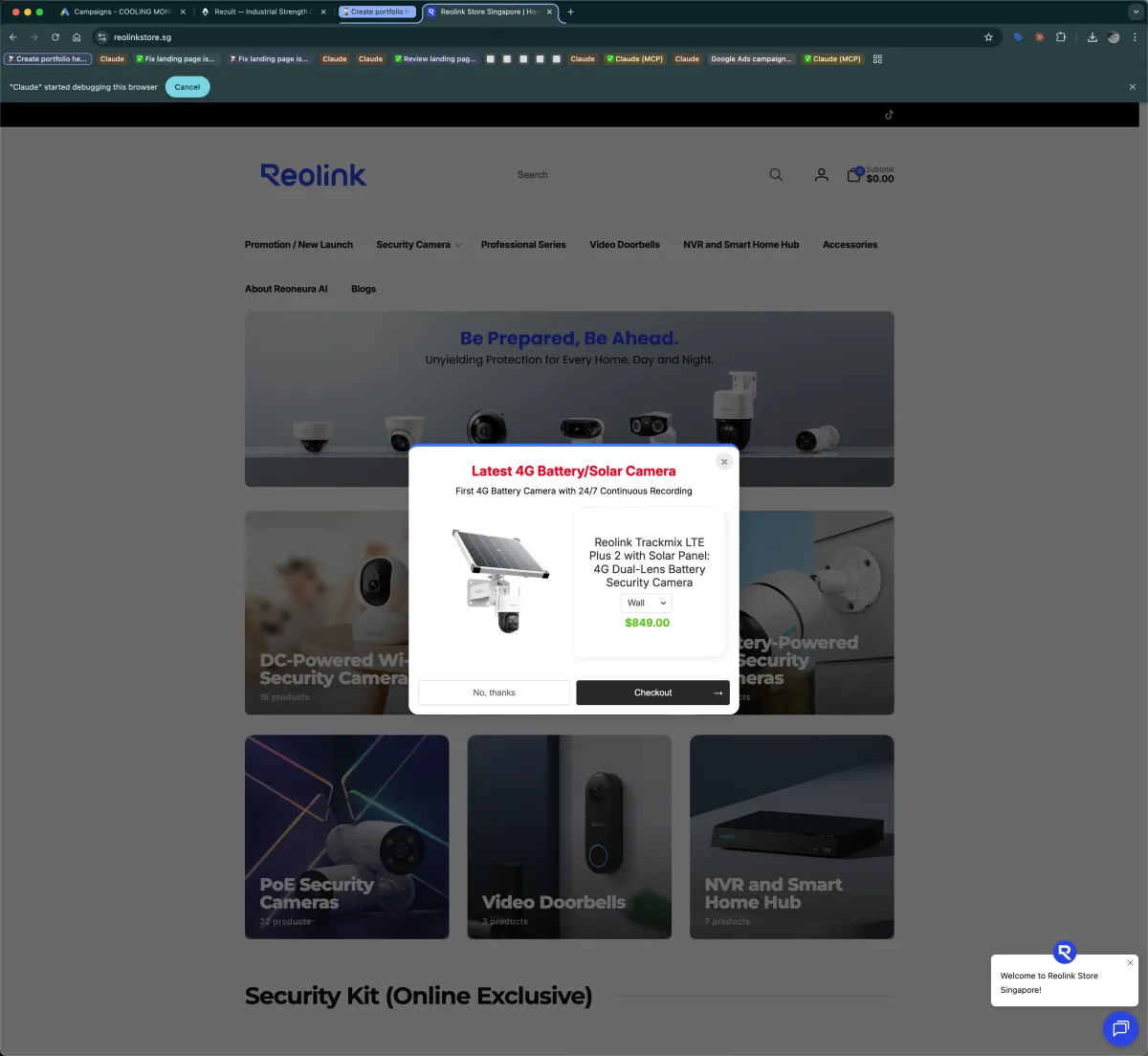 Reolink Store — Security Cameras e-commerce by Rezult