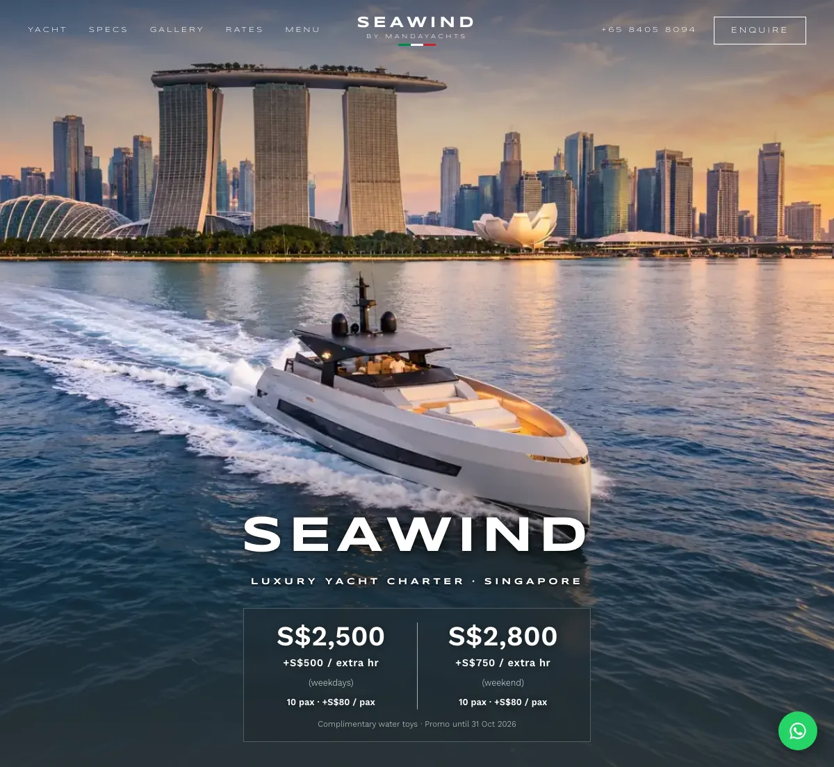 Seawind Yacht website by Rezult