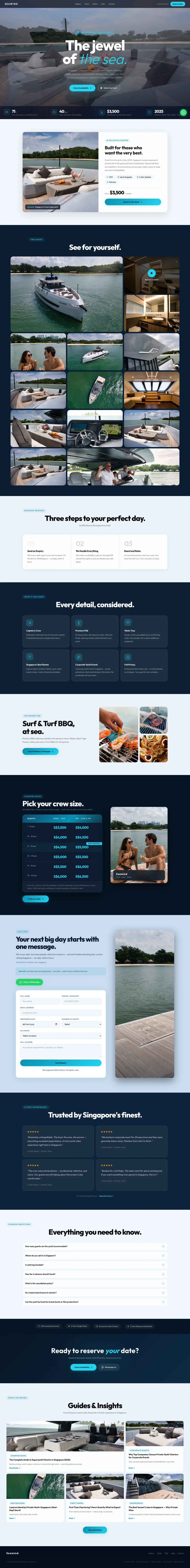 Seawind Yacht old homepage, full length