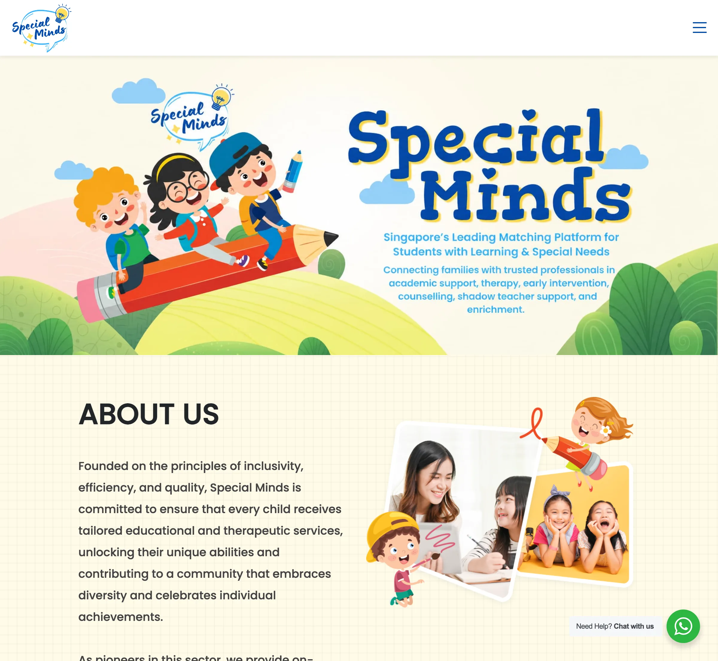 Special Minds — Special Needs Education case study by Rezult