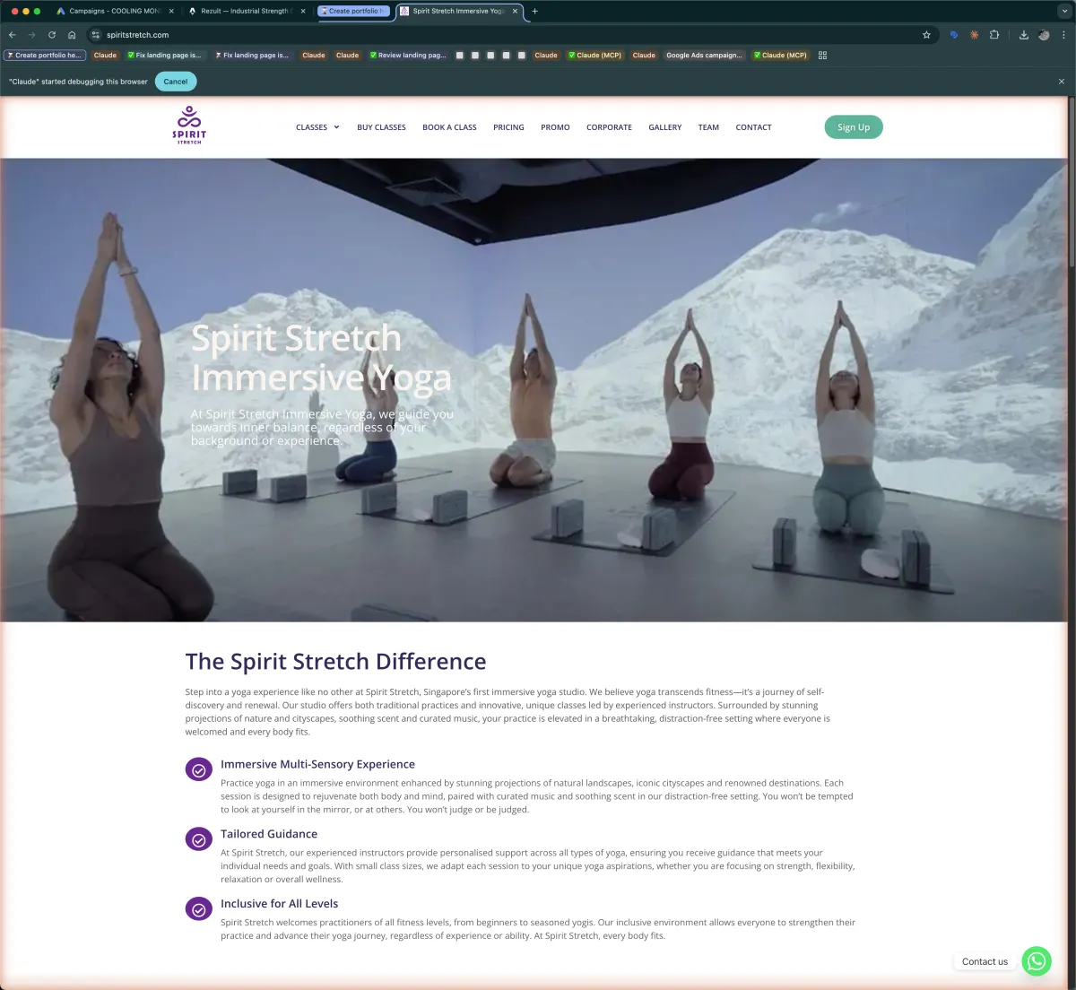 Spirit Stretch — Wellness project by Rezult Singapore