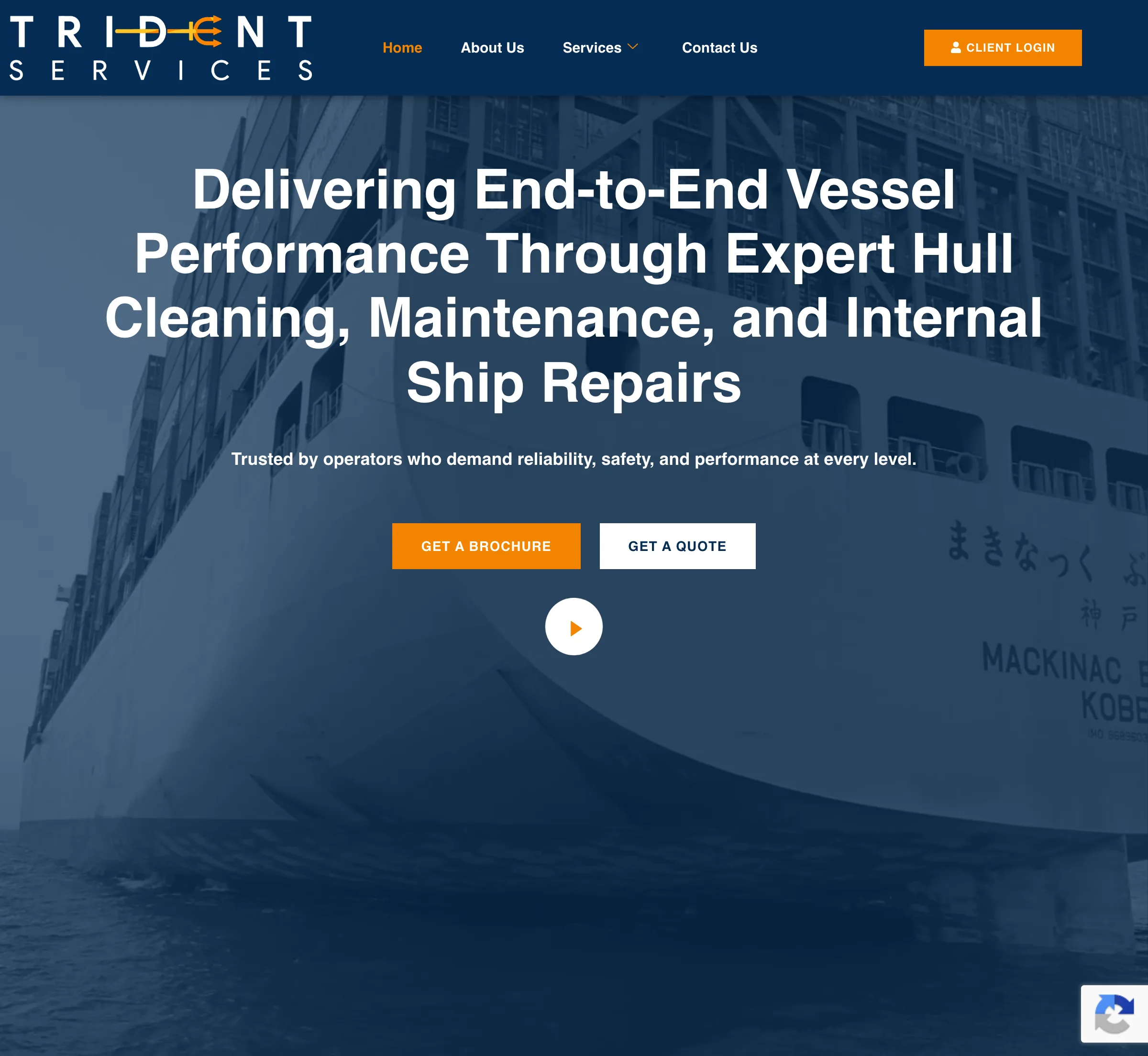 Trident Services — Marine / Vessel Services case study by Rezult