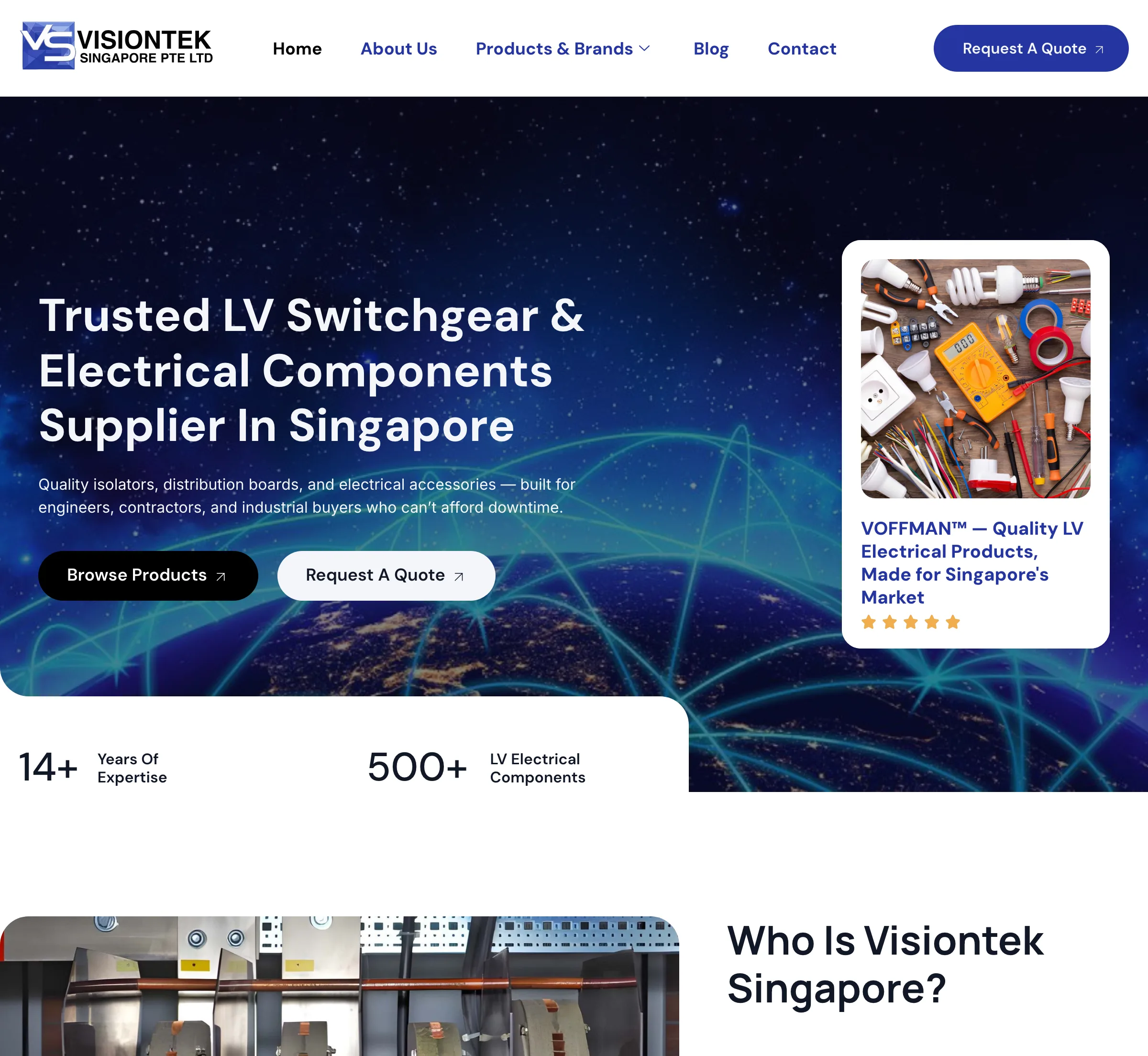 Visiontek — Electrical Supply (B2B) case study by Rezult