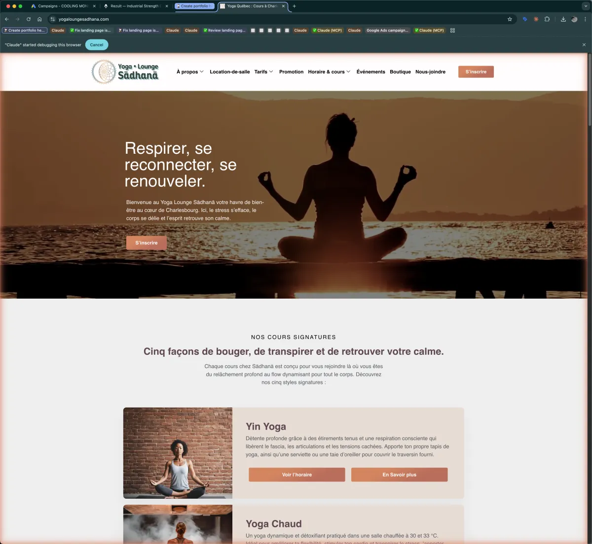 Yoga Lounge Sadhana — Wellness project by Rezult Singapore